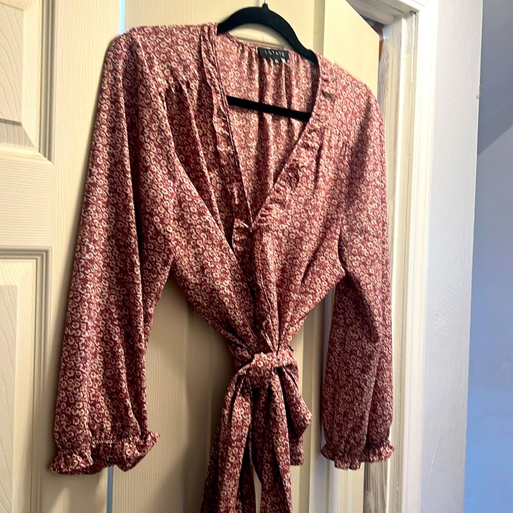 1. State Boho Top - waisted tie